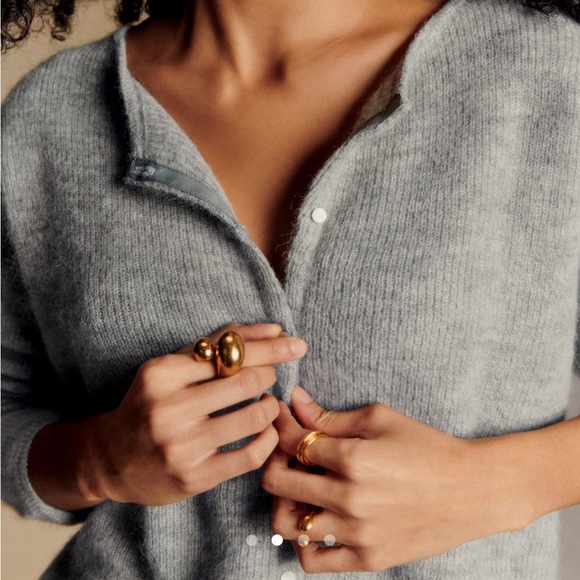 Sézane Gaspard Cardigan. Size S. Mottled Grey. New without tags. - Picture 6 of 6